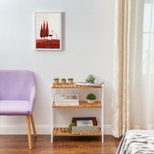 SONGMICS Bamboo Storage Shelf