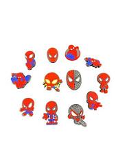 Spiderman Jibbitz Croc Charms - 12 PC Crocs Set for Shoe Decoration Footwear