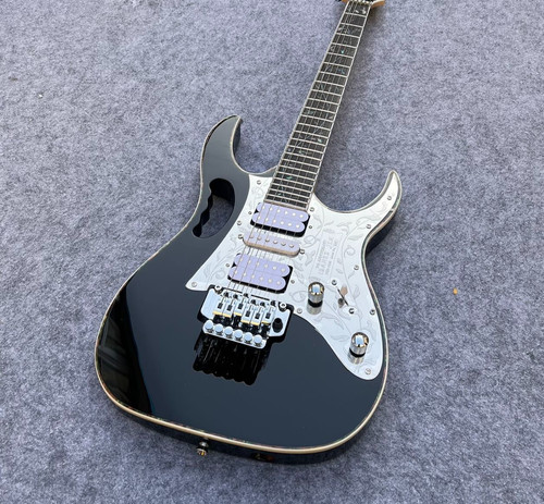 Bright black electric - , guitar