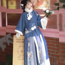 Hanfu Women Winter Chinese Ancient Traditional Clothing Cosplay Costume Retro
