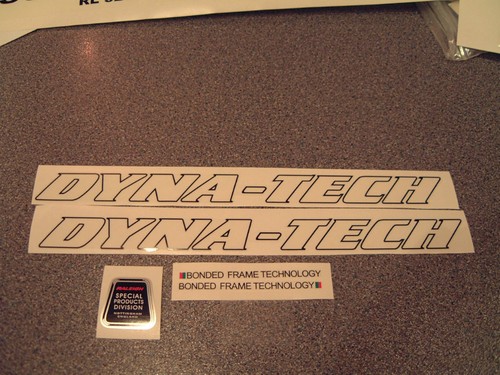 Raleigh dyna tech decals set - raleigh, dyna-tech
