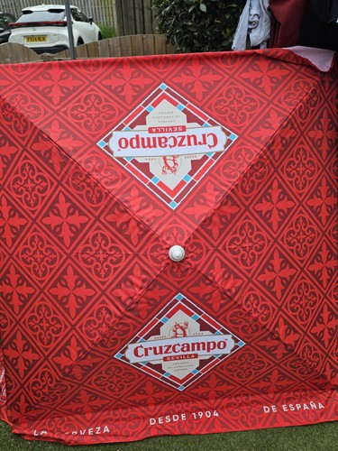 Cruzcampo parasol beer pub - cruzcampo,