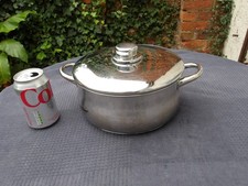 STELLAR Stainless Steel 6 Pint Capacity Casserole Pan With Lid