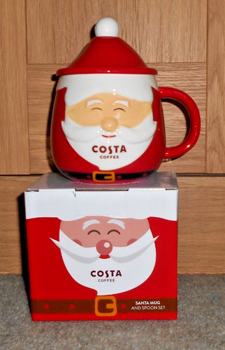 Costa coffee santa mug - coffee,