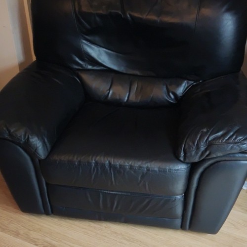 Pair black leather - pair,