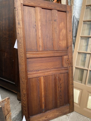 Antique pitch pine panel - antique,