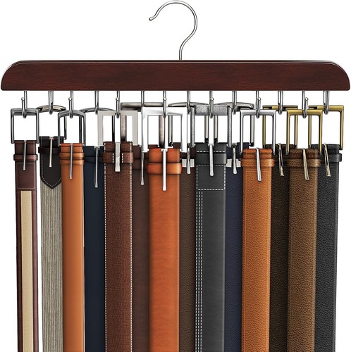 Wood belt hanger - wood,