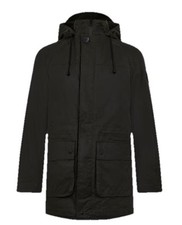 Lyle And Scott Mens Black Size Medium Wax Waxed Halley Stevenson Coat Jacker New