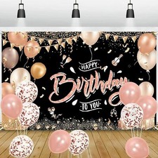 Large Happy Birthday Backdrop