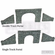 Javis N Gauge Tunnel Portal Double Single Track Side Walls Resin Model Kit N
