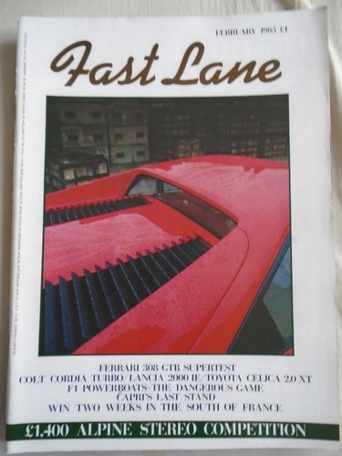 Fast lane feb 1985 - feb, 308