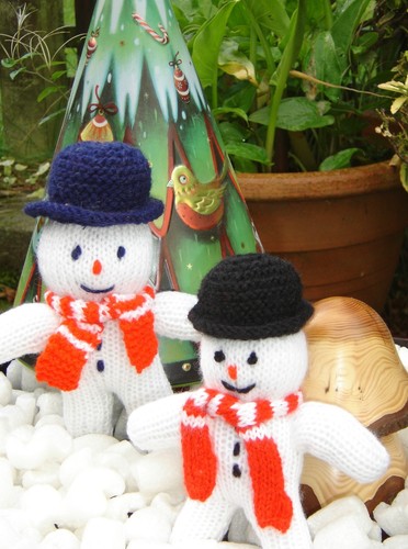 Knitting pattern snowman - knitting, pattern: