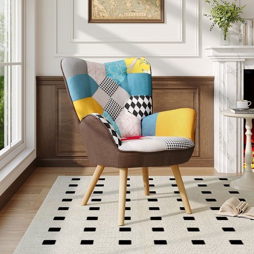 Wingback upholstered linen - upholstered,