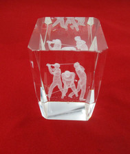 Golf glass paperweight - golf,