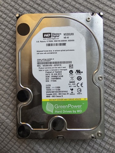 Western digital green wd20eurx - green,