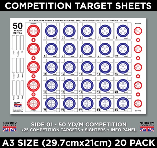 Competition target sheets - target,