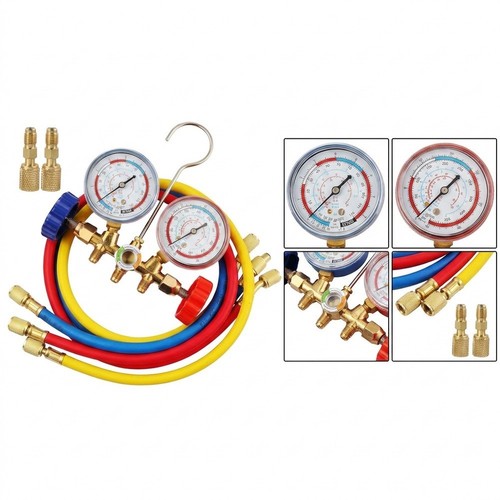 Air con pressure gauge set - gauge,