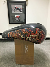 Triumph Thunderbird petrol tank Custom Hydro dipped on new tank.