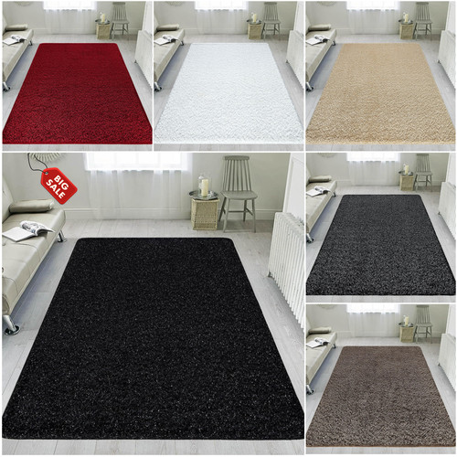 Modern sparkly solid rug - sparkly,