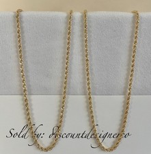 Solid 9ct Yellow Gold 2mm Rope