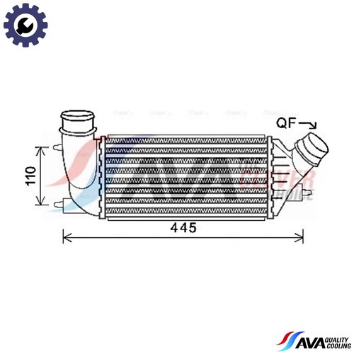 Charge air cooler cna4270 - air, for