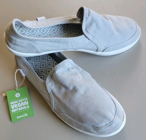 Sanuk womens pair dice beige - o,