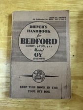 Bedford 3 Ton 4x2 Model OY (OYC-OYD) Truck Lorry Driver’s Handbook Manual