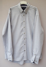 Paul Costelloe Check Shirt Size 18" 100% Cotton Gingham Mens JE1437