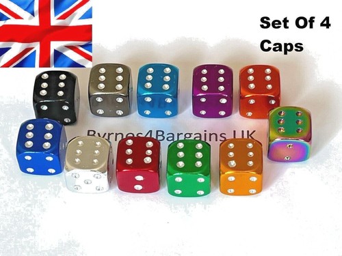 Tyre valve dust caps dice - caps,