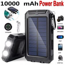 10000mAh Solar Power Bank Pack