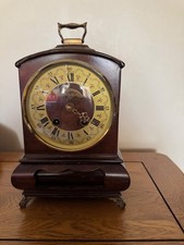 Dutch Wuba Warmink Vintage Mantle Bracket Shelf 8 day Clock