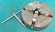 USED BURNERD 6" 4 JAW IND LATHE CHUCK 34M FOR MYFORD LATHE THREAD 1-1/8" X 12TPI
