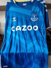 Everton FC Men's Home Shirt Extra Large XL 2021-2022 jersey Kit blue Hummel