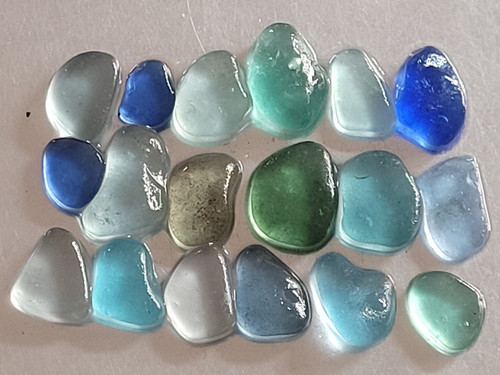 Flat sea glass jewellery - flat,