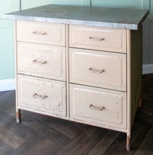 Dean Bros Nottingham Vintage Industrial 6 Drawer Medical Cabinet