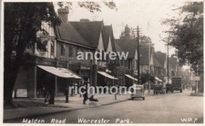 Worcester Park Malden Road Surrey Posted 1941 Vintage Real Photograph Postcard