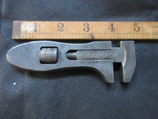 KING DICK ADJUSTABLE 4 3/4"  F WRENCH GIRDER SPANNER CLASSIC TOOL KIT VTG