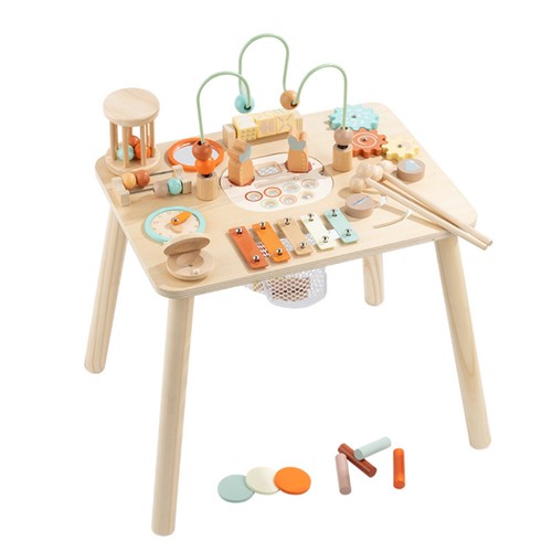 Wooden busy table educational - wooden,