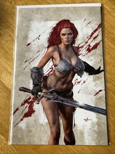 SAVAGE RED SONJA #1 - MARCO TURINI EXCLUSIVE BLOODY VIRGIN VARIANT