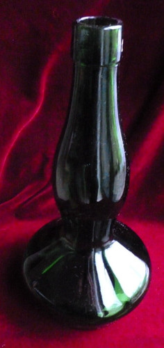 Large vintage bottle emerald - vintage,
