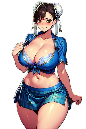 Chun street fighter waifu - chun-li,