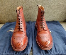 Men's Trickers - Paul Smith Stow Boots in Marron Brogue Size 7.5 S