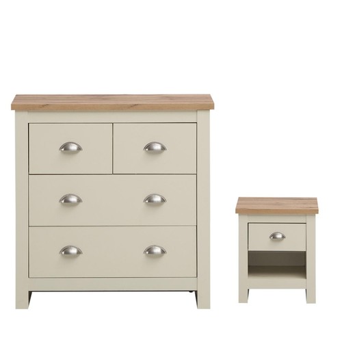Bedroom set cream oak - bedroom, 2+2