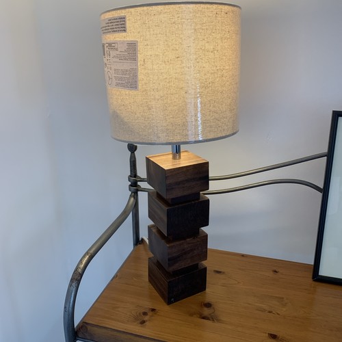 Wooden table lamp - table, for