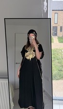 Moroccan Gandoura black Gold