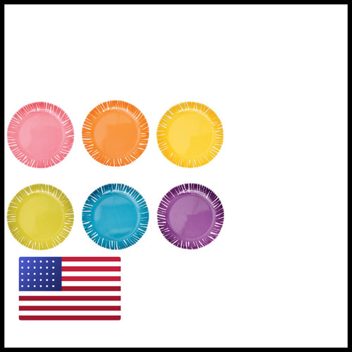 French bull melamine assorted - french,