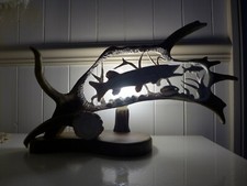  Fallow Deer Antler Lamp, Pike