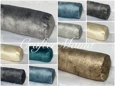 Soft Marble Velvet Bolster Cushion Roll Cylinder Decorative Bed Sofa Pillowcase
