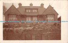 R321011 Old house with concrete fence Postcard