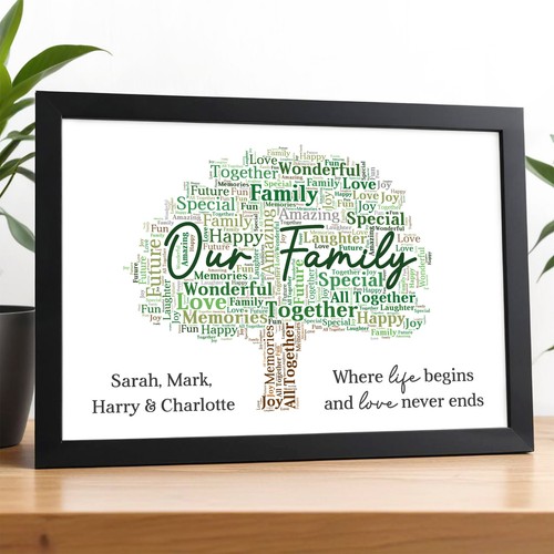 Personalised our family - family, tree